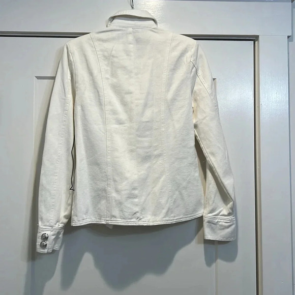 Dictionary off white denim jacket size small 4-6. In perfect condition! NWT! - Picture 6 of 8